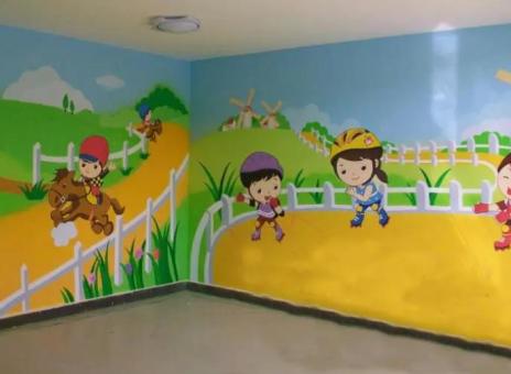 抚州幼儿园墙体彩绘制作流程及注意事项